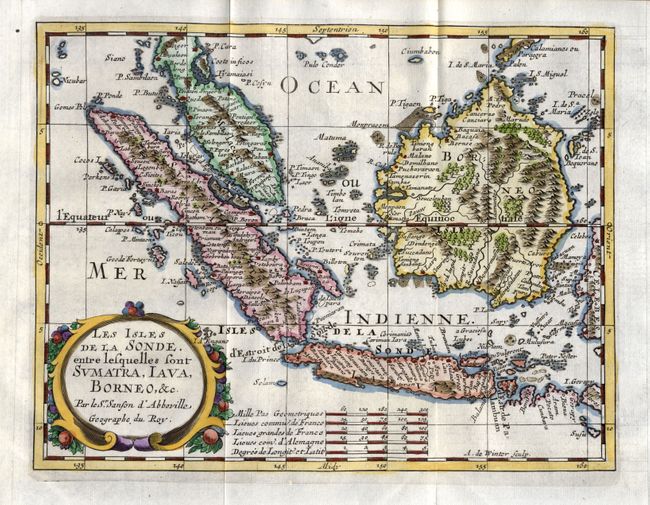 Les Isles de la Sonde, entre lesquelles sont Sumatra, Iava, Borneo, &c.