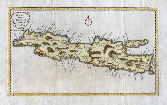 Kaart van 't Eyland Groot Java