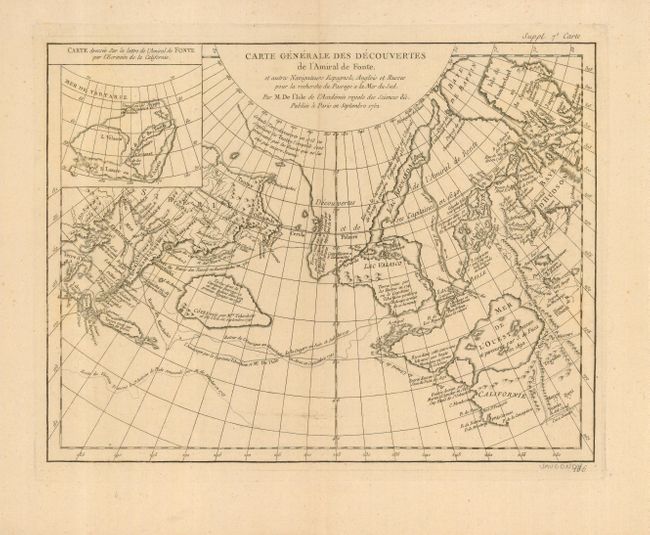 Carte Generale des Decouvertes de l'Amiral de Fonte