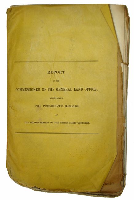 Report of the Commissioner General Land Office, November 30, 1854