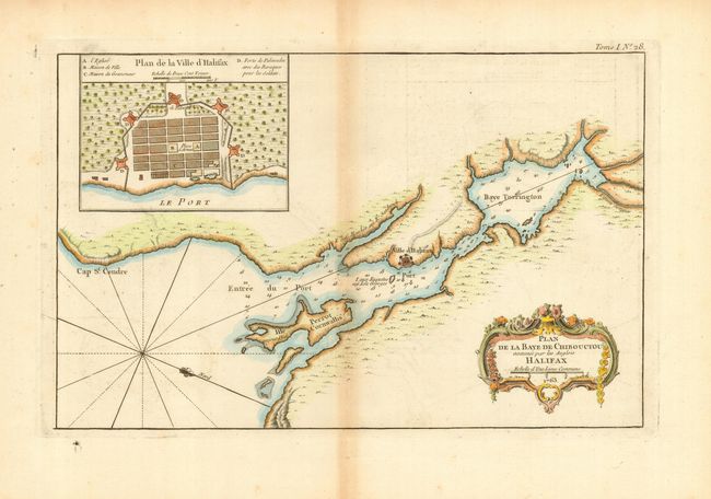 Plan de la Baye de Chibouctou nommee par les Anglois Halifax.  No. 28