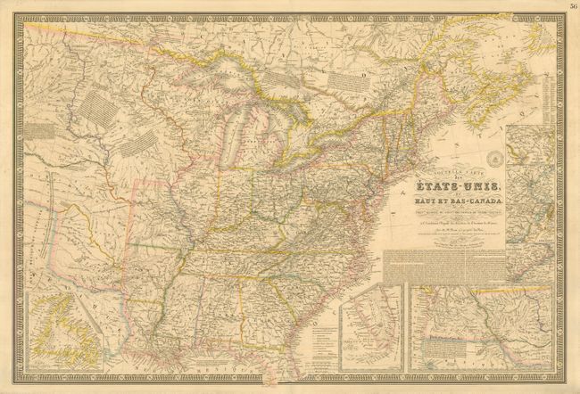 Nouvelle Carte des Etats-Unis, du Haut et Bas-Canada, de la Nouvle. Ecosse, du Nouvau. Brunswick, de Terre-Neuve &c.
