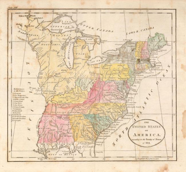 The United States of America, according to the Treaty of Peace of 1784