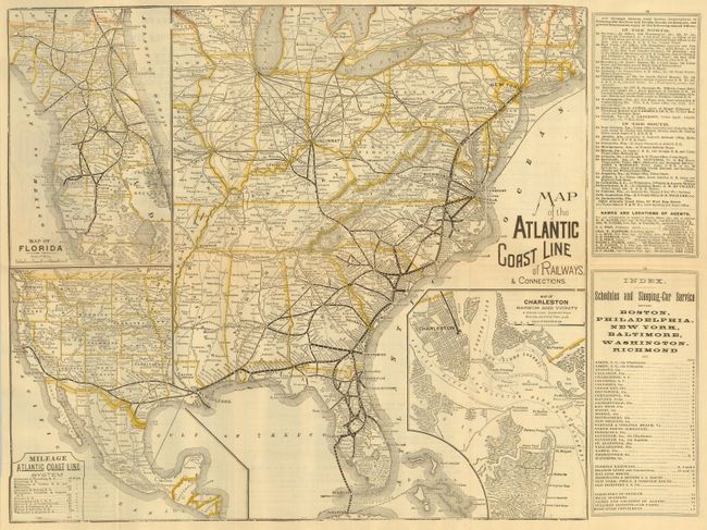 Map of the Atlantic Coast Line of Railways & Connections