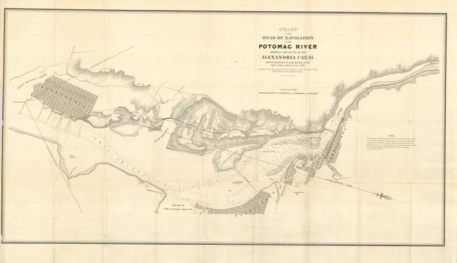 Chart of the Head of Navigation of the Potomac River Shewing the Route of the Alexandria Canal Made in Pursuance of a Resolution of the Alexa. Canal Company Oct. 1838