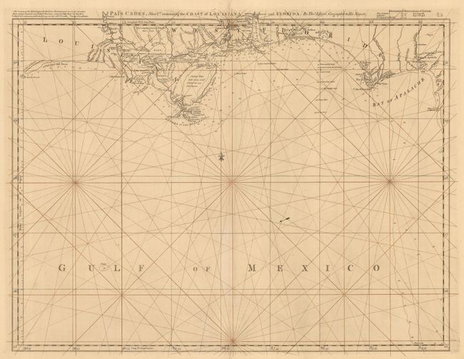 Pais Cedes, Sheet Ist containing the Coast of Louisiana and Florida [in set with] Pais Cedes, Sheet II d. containing the Peninsula & Gulf of Florida, with the Bahama Islands
