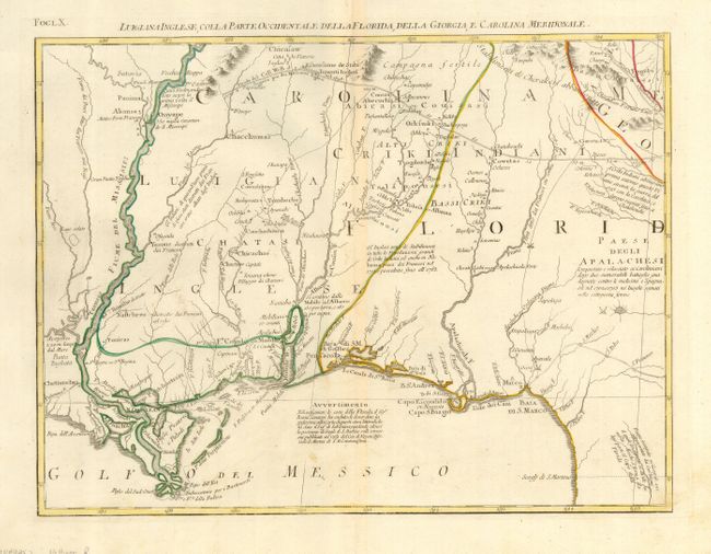 Luigiana Inglese, Colla Parte Occidentale della Florida, della Giorgia, e Carolina Meridonale