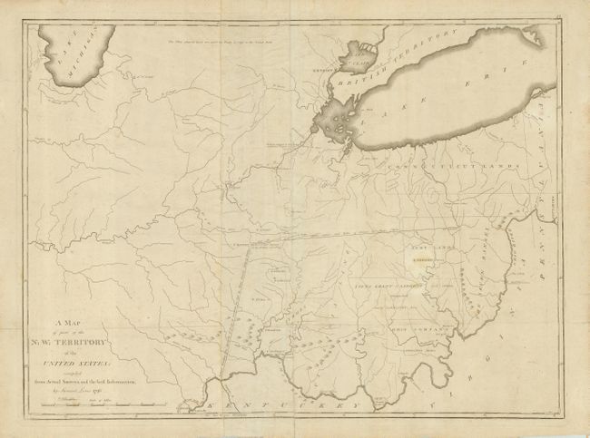 A Map of part of the N: W: Territory of the United States:  compiled from Actual Surveys, and the  best Information