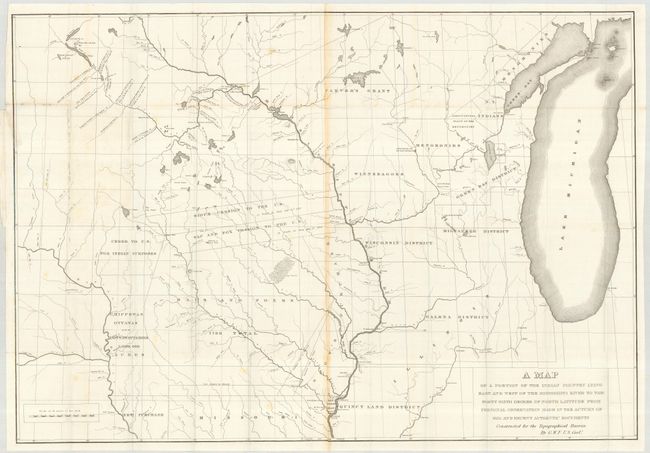 A Map of a Portion of the Indian Country Lying East and West of the Mississippi River to the Forty Sixth Degree of North Latitude from Personal Observation Made in the Autumn of 1835 and Recent Authentic Documents 