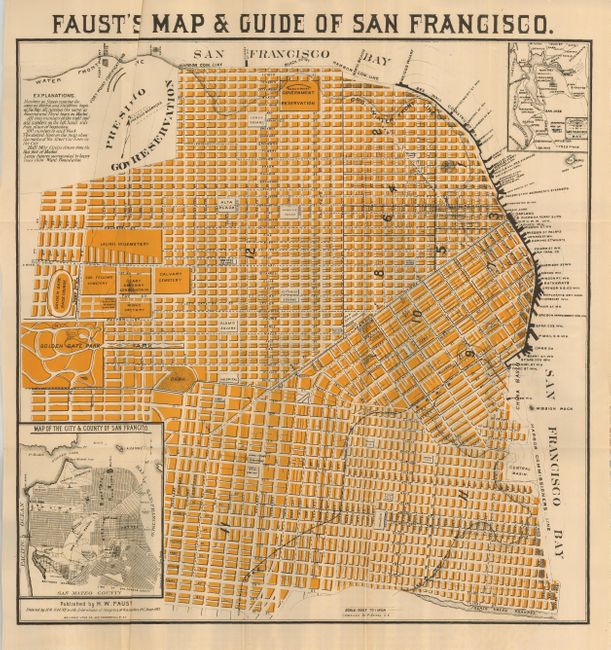 Faust's Map and Guide of San Francisco