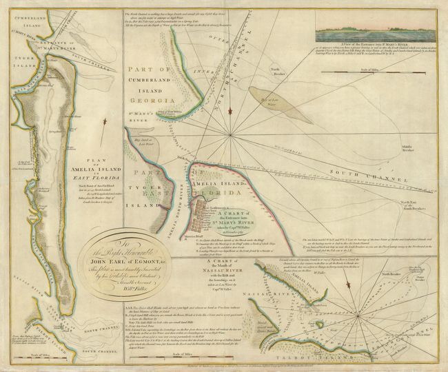 A Chart of the Entrance into St. Mary's River Taken by Captn. W. Fuller in Nov. 1769 [on sheet with] Plan of Amelia Island in East Florida [and] A Chart of the Mouth of Nassau River 