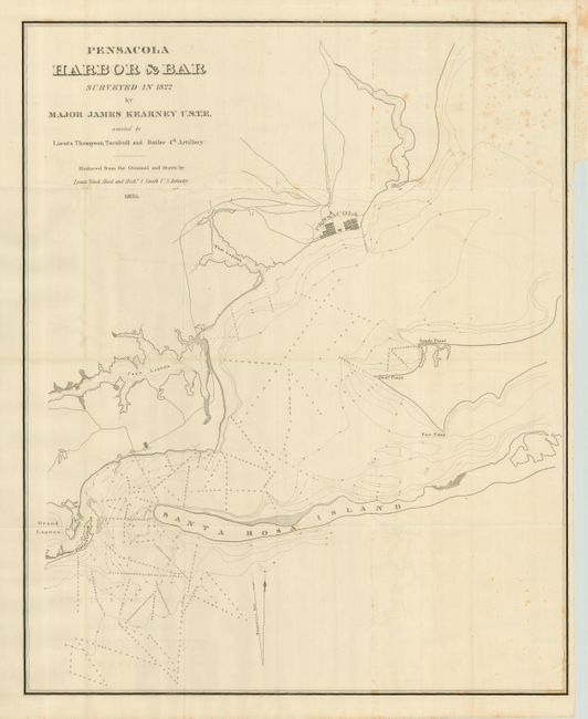 Pensacola Harbor & Bar Surveyed in 1822