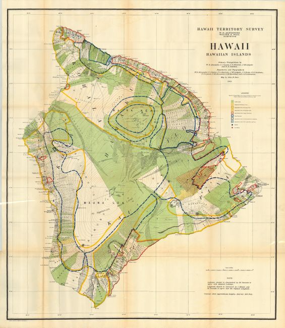 Hawaii Territory Survey - Hawaii Hawaiian Islands