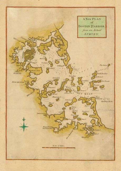 A New Plan of Boston Harbor, from an Actual Survey