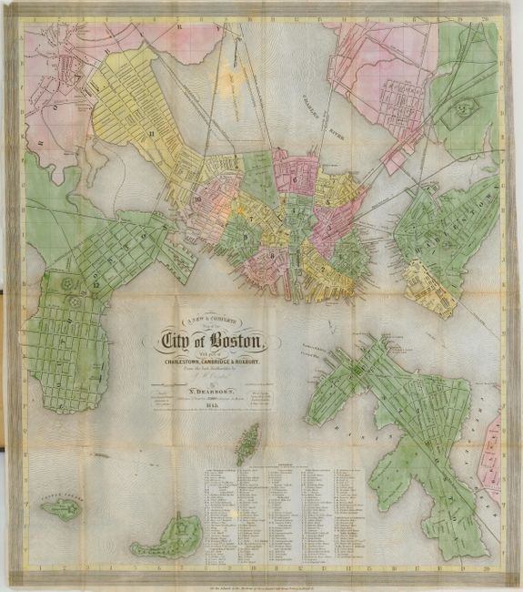 A New & Complete Map of the City of Boston with Part of Charlestown, Cambridge & Roxbury from the Best Authorities