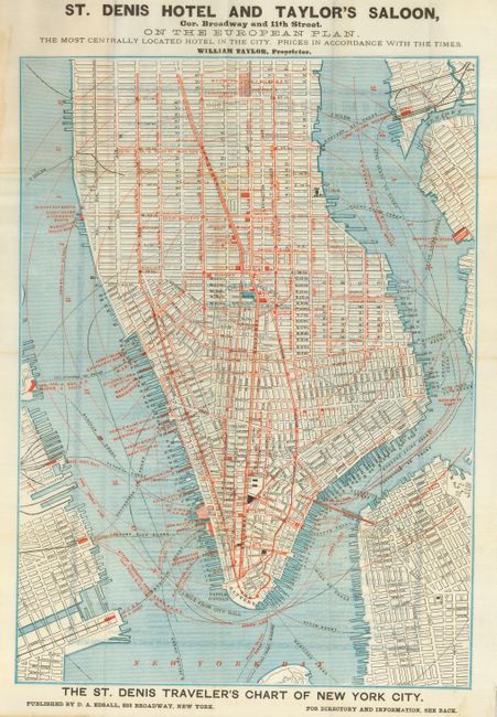 The St. Denis Traveler's Chart of New York City