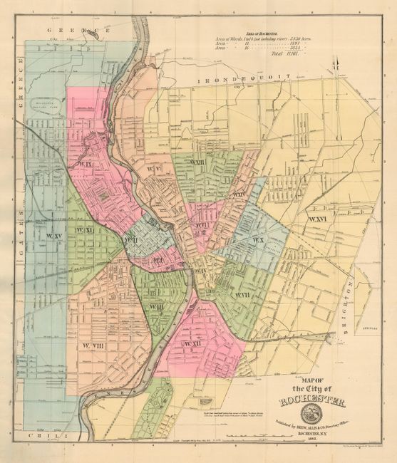 Map of the City of Rochester
