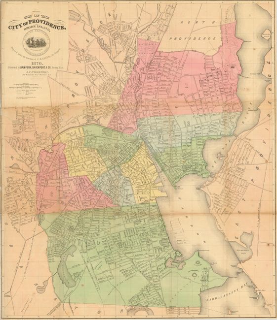 Map of the City of Providence, Rhode Island