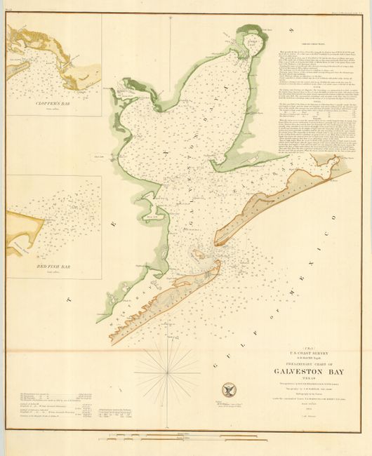 Preliminary Chart of Galveston Bay Texas
