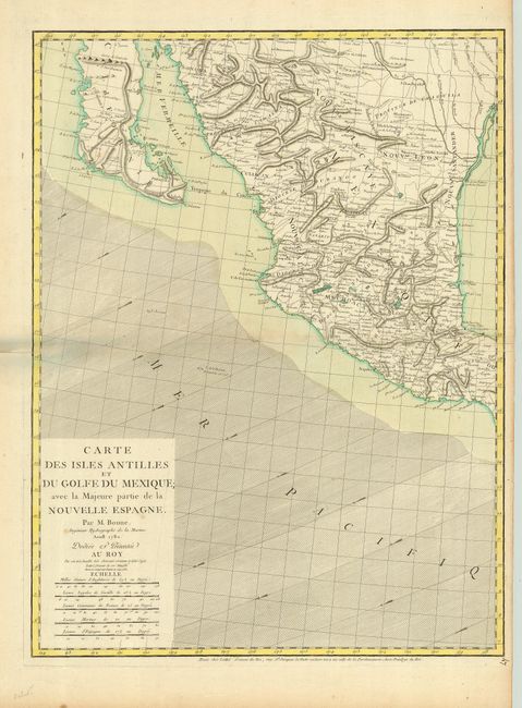 Carte des Isles Antilles et du Golfe du Mexique avec la Majeure partie de la Nouvelle Espagne [2 of 3 sheets]