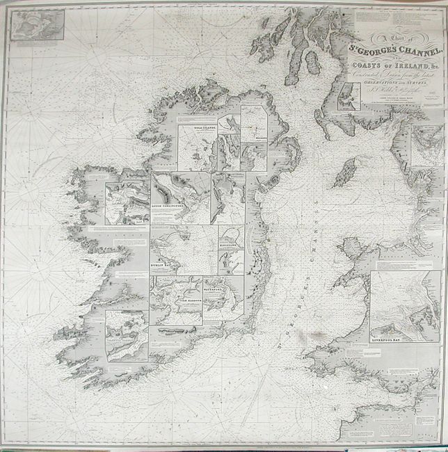 A Chart of St. George's Channel and Coasts of Ireland, &c.  Constructed & Drawn from the Latest Observations and Surveys