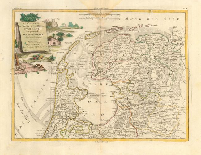 Le Provincie di Frisia, Groninga ed Over-Yssel con parte dell' Ollanda Propria Di Nueva Projezione