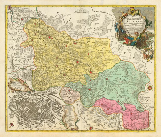 Nova Mappa Geographica Totius Ducatus Silesiae