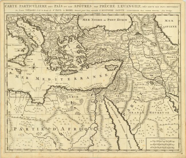 Carte Particuliere des Pais ou les Apotres ont Preche l'Euangile