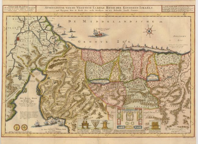 Afbeeldinge van de Veertich-Iaarige Reyse der Kinderen Israels, uyt Egypten door de Ronde Zee en de Woestyne tot in 't Beloofde Landt Canaan.