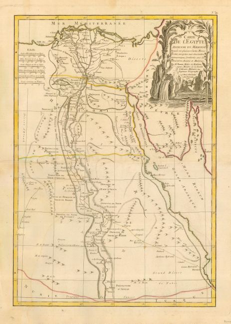 Carte de l'Egypte Ancienne et Moderne