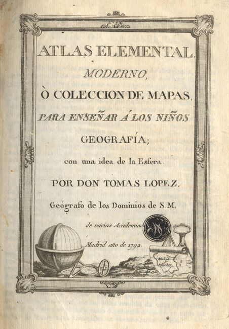 Atlas Elemental Moderno, O Coleccion de Mapas, para Ensenar a los Nino
