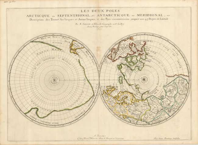 Les Deux Poles Arctique ou Septentrional, et Antarcticque ou Meridional