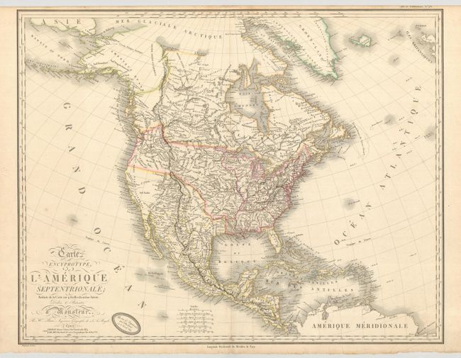 Carte Encyprotype de l'Amerique Septentrionale