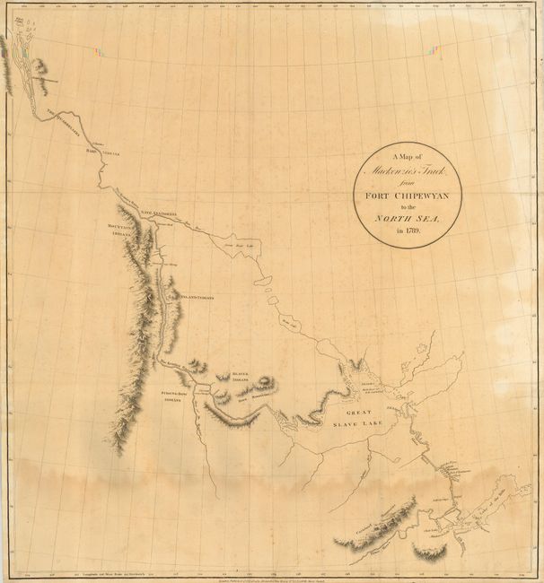 A Map of Mackenzie's Track from Fort Chipewyan to the North Sea, in 1789