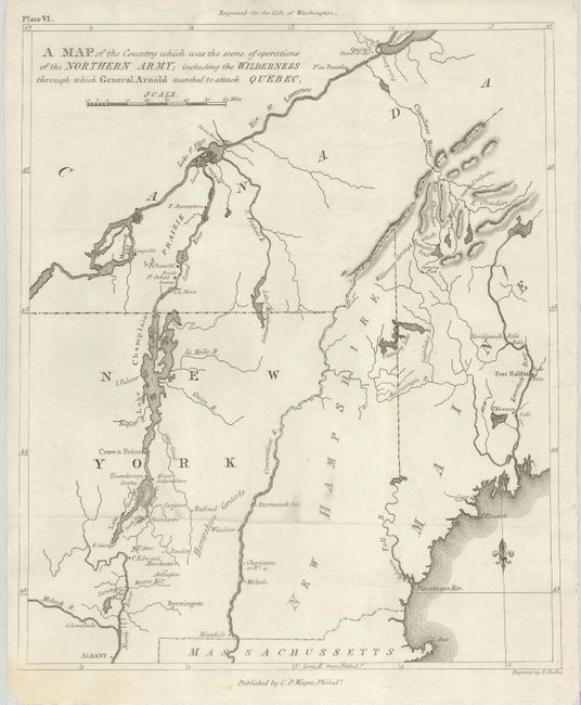 A Map of the Country which was the Scene of Operations of the Northern Army; including the Wilderness through which General Arnold Marched to Attack Quebec