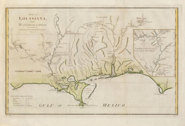 Map of Louisiana from d'Anville's Atlas