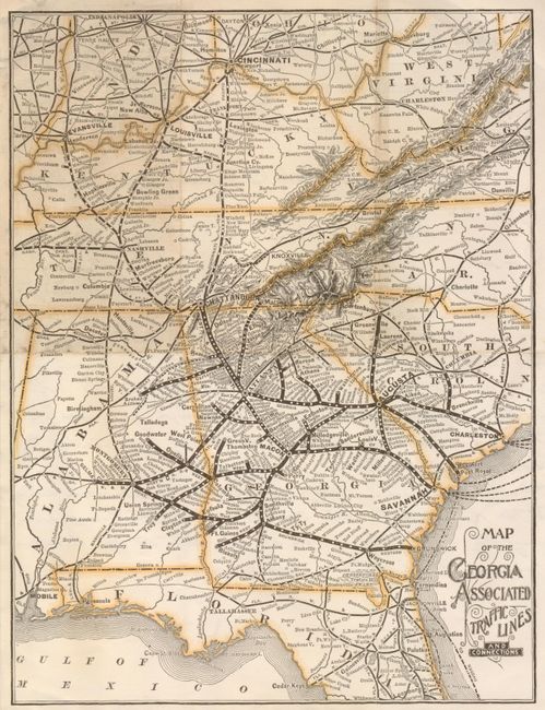 Map of the Georgia Associated Traffic Lines and Connections