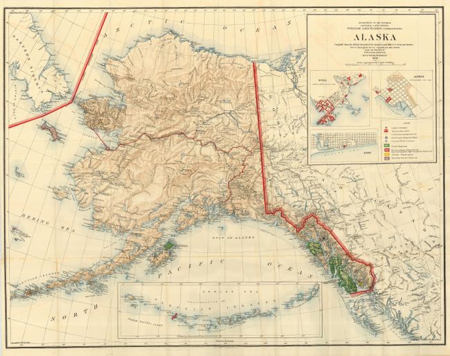 Alaska Compiled from the Official Records of the General Land Office U. S. Coast and Geodetic SurveyUnder the Direction of Frank Bond