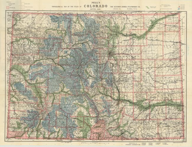 Nell's Topographical Map of the State of Colorado