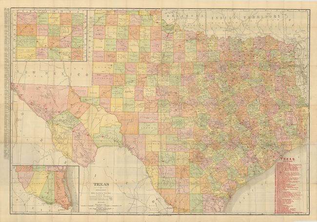 Vest Pocket Map of Texas
