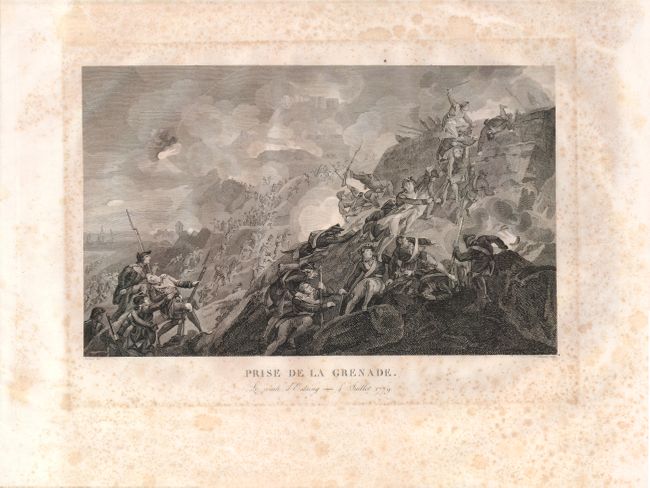 Prise de la Grenade.  Le comet d'Estaing - 4 Juillet 1779