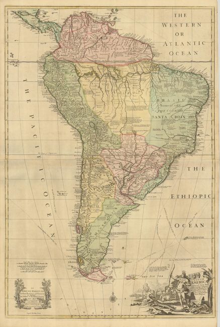 South America Corrected from the Observations Communicated to the Royal Society's of London & Paris