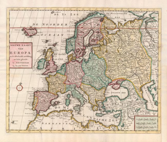 Nieuwe Kaart van Europa na de Alderlaatste Ondekking int Licht Gebracht