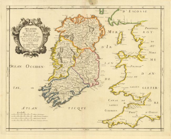 Irlande Royaume Divise en ses quatre Provinces