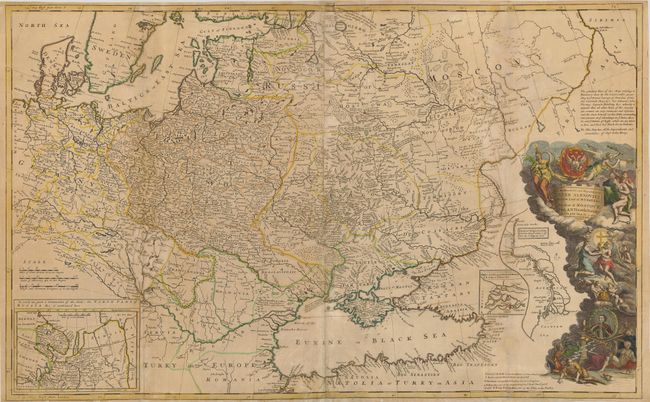 To His Most Serene and August Majesty Peter Alexovitz  This Map of Moscovy, Poland, Little Tartary, and ye Black Sea &c. is most humbly Dedicated