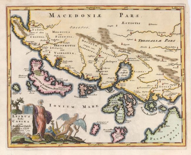Epirus hodie Canina cum Maris Ionii Insulis Corcyra seu Corfu Cephalenia seu Cefalogna etc.