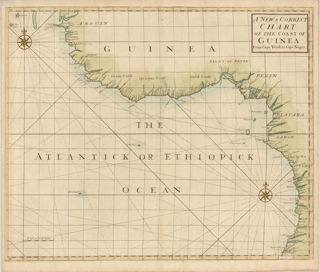 A New & Correct Chart of the Coast of Guinea From Cape Verd to Cape Negro