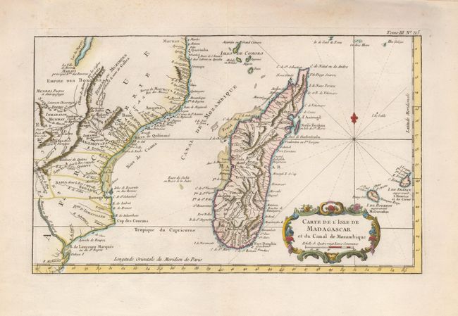 Carte de l'Isle de Madagascar et du Canal de Mozambique
