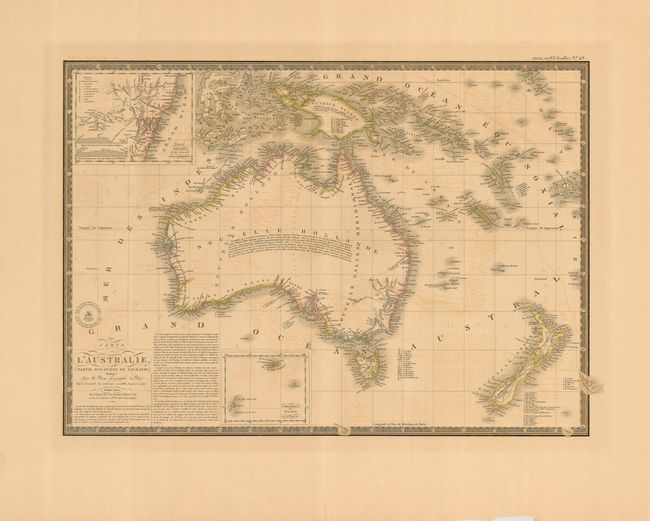 Carte de l'Australie (Partie Sud-Ouest de l'Oceanie)