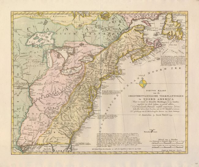 Nieuwe Kaart van de Grootbrittannische Volkplantingen in Noord America